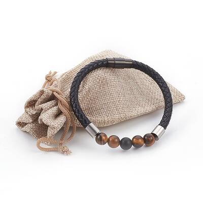 Men's Natural Tiger Eye Bracelets