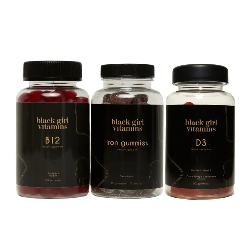 Black Girl Vitamins Energy Bundle - B12, Iron & D3