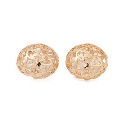 Brass with Clear Cubic Zirconia Pendants