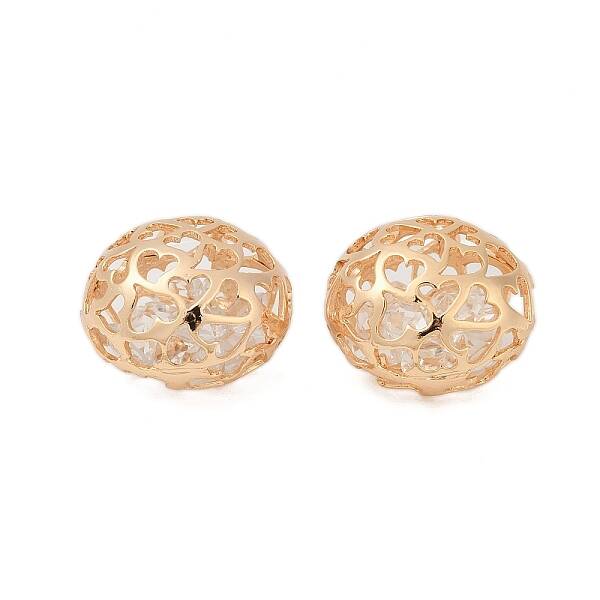 Brass with Clear Cubic Zirconia Pendants