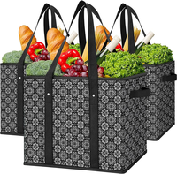 【New Updated】Reusable Grocery Bags [3 Pack],Large Grocery Tote Bag Water Resistant Shopping Bags Foldable Grocery Bag for...