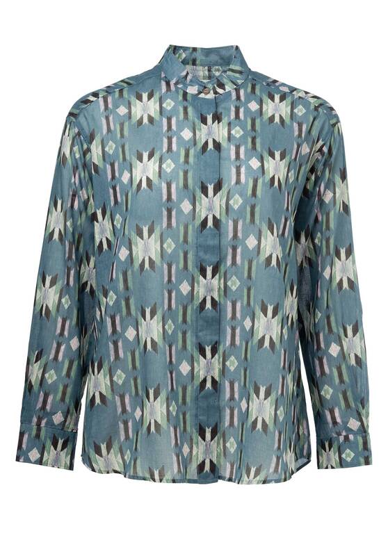 Blouse Camu Baca623 04-Blue | Color: 04 BLUE | Size: 0-XS