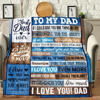 1 Piece Dad's Birthday Gift Birthday Gift for Dad From Daughter Son Best Dad Gift Soft Blanket Suitable for Bed Sofa Dad Gift...