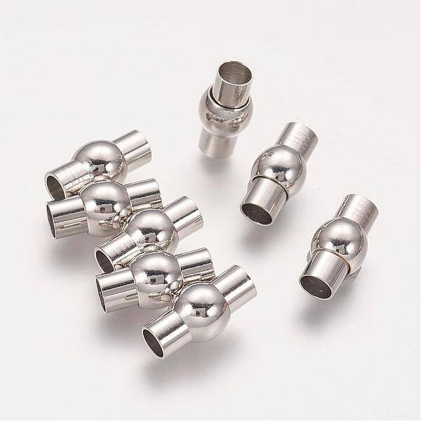 Brass Magnetic Clasps with Glue-in Ends