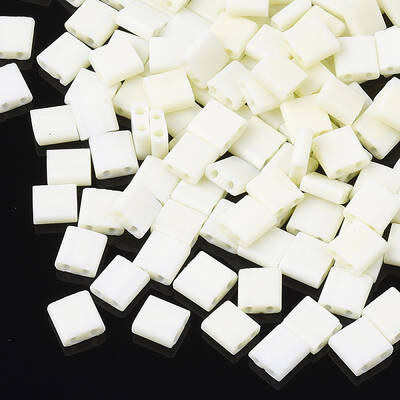 2-Hole Opaque Glass Seed Beads