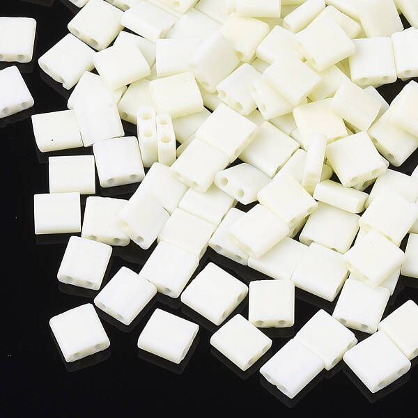 2-Hole Opaque Glass Seed Beads