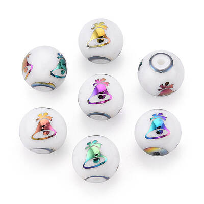 Christmas Opaque Glass Beads