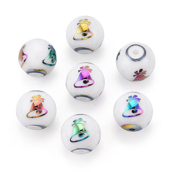 Christmas Opaque Glass Beads