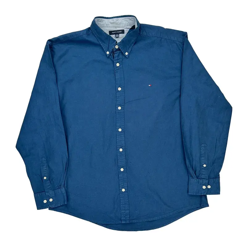 Tommy Hilfiger Shirt - 2XL Blue Cotton