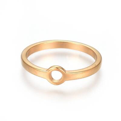 Unisex Ion Plating(IP) 304 Stainless Steel Finger Rings