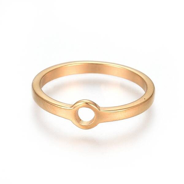 Unisex Ion Plating(IP) 304 Stainless Steel Finger Rings