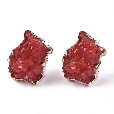 Druzy Resin Stud Earrings