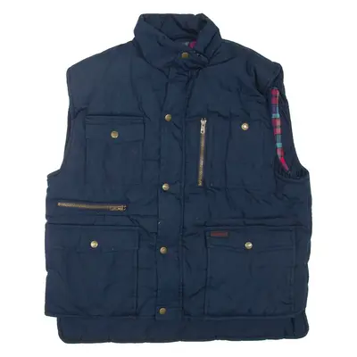 DICKIES Mens Gilet Blue L