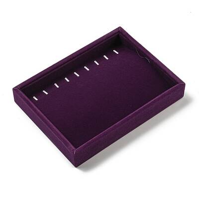 Velvet Necklace Display Storage Boxes