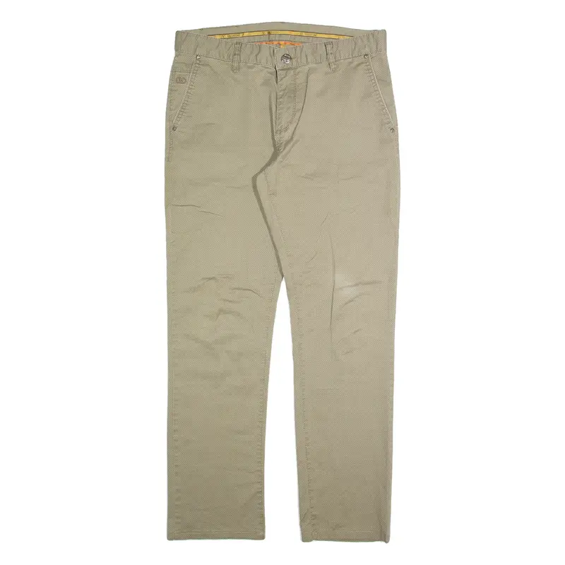 VALENTINO Chino Mens Trousers Beige Regular Straight W34 L30
