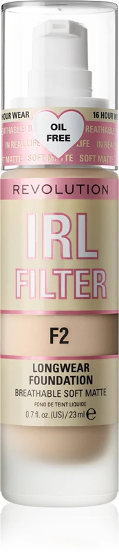 Makeup Revolution IRL Filter long-lasting mattifying foundation colour F2 23 ml