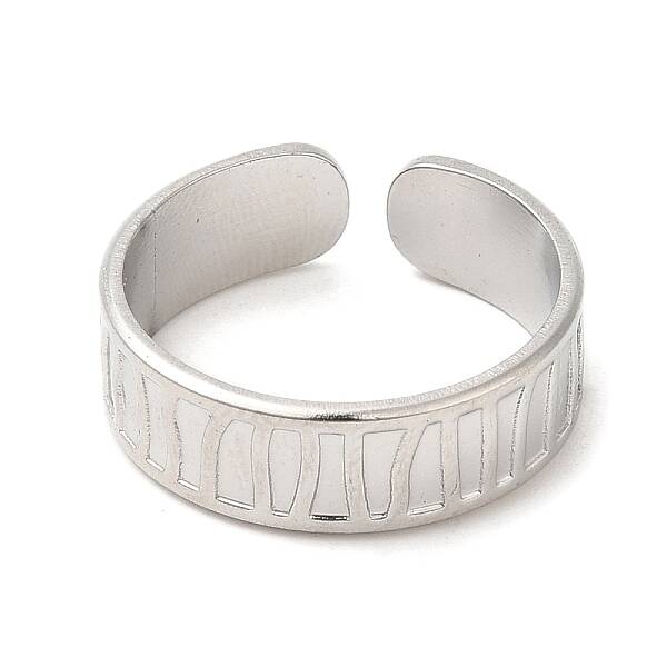 Non-Tarnish 304 Stainless Steel Open Cuff Rings