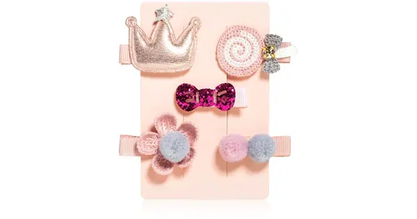 BrushArt Children Little princess clip set hairpins pink