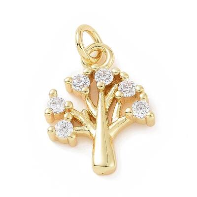 Brass Micro Pave Cubic Zirconia Pendants