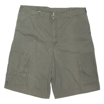 DICKIES Mens Workwear Shorts Green Relaxed 2XL W42