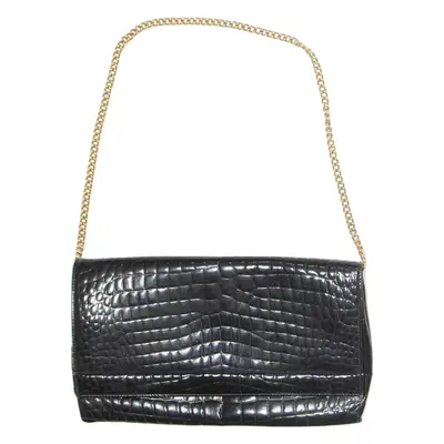 Womens Shoulder Bag Black Leather