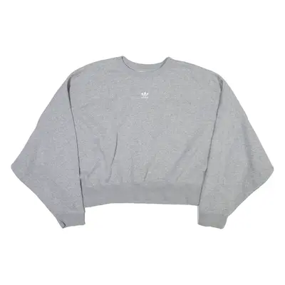 ADIDAS ORIGINALS Womens Sweatshirt Grey Crew Neck UK 22