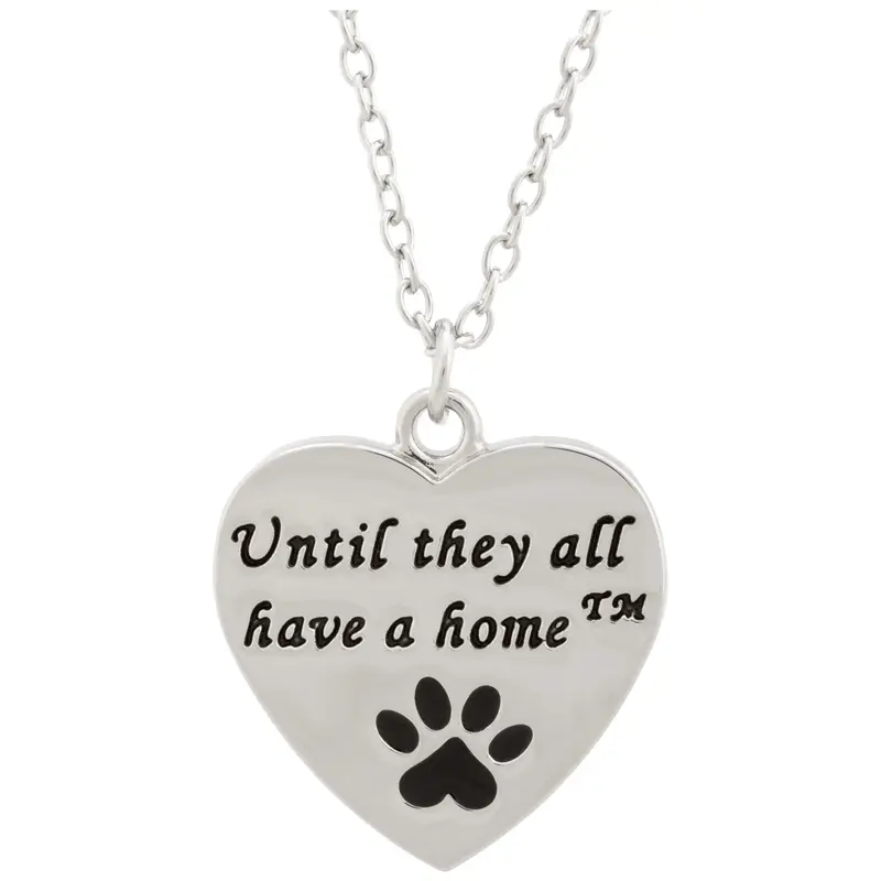 Until They All have a Home Necklace - Dog Bone