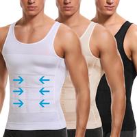 Springtok 3 Packs Men Body Shaper Vest Compression Seamless Breathable Shirt Gym Workout Tank Tops Sleeveless Abdomen Solid C...