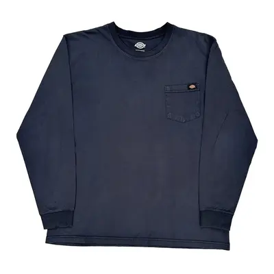 Dickies Tall Long Sleeve T-Shirt - 2XL Navy Cotton