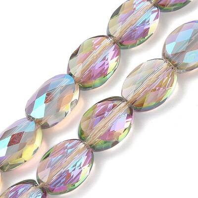 Electroplate Glass Beads Strands