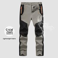 Gopune Men's Summer Black Pants Hiking Work Cargo Pants Lightweight Waterproof Quick Dry Outdoor Mountain Pant Fishing Campin...