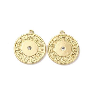 Brass Micro Pave Cubic Zirconia Pendants