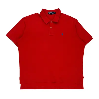 Polo By Ralph Lauren Polo Shirt - 2XL Red Cotton