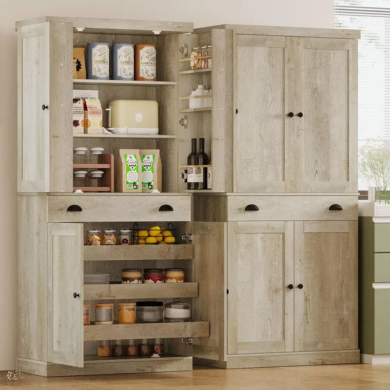 IRONCK Kitchen Pantry Cabinet 72\