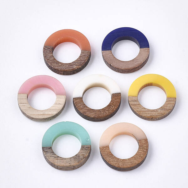 Resin & Walnut Wood Linking Rings