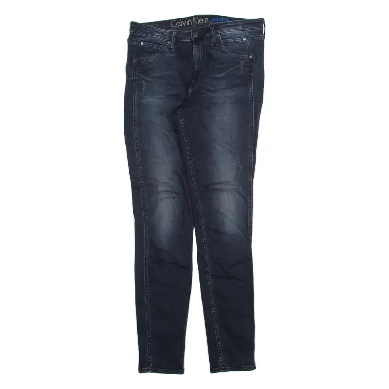 CALVIN KLEIN JEANS Mens Jeans Blue Slim Skinny Stone Wash W30 L32