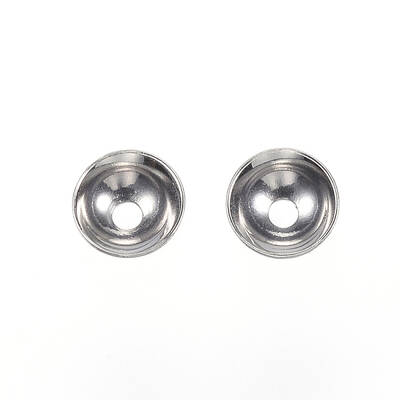 Tarnish Resistant 201 Stainless Steel Bead Caps