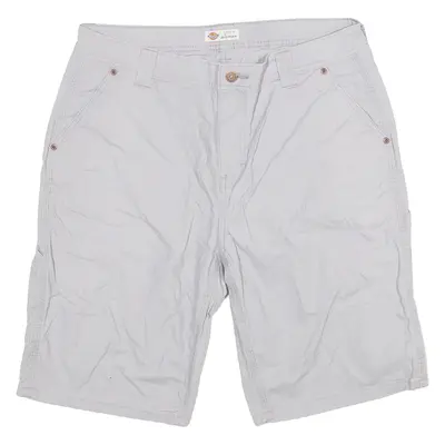 DICKIES Womens Cargo Shorts Grey Relaxed L W34