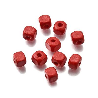 Spray Painted Wooden Beads