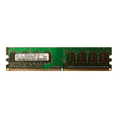 Samsung M378T6553CZ3-CE7 | 512MB DDR2-800MHz PC2-6400 Non-ECC Unbuffered UDIMM CL6 1Rx8 1.8V 240-Pin Memory Module