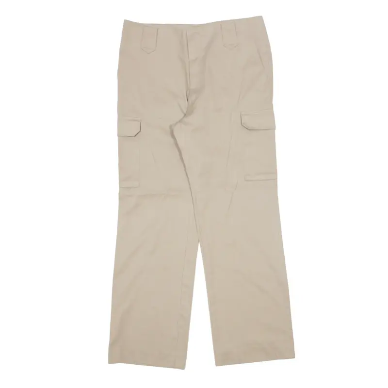Cargo Trousers Beige Regular Straight Womens W32 L30