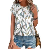 WIHOLL Womens Tops Short Sleeve Shirts Blouses for Women Dressy Casual Cap Sleeve Tops with Curved Hem