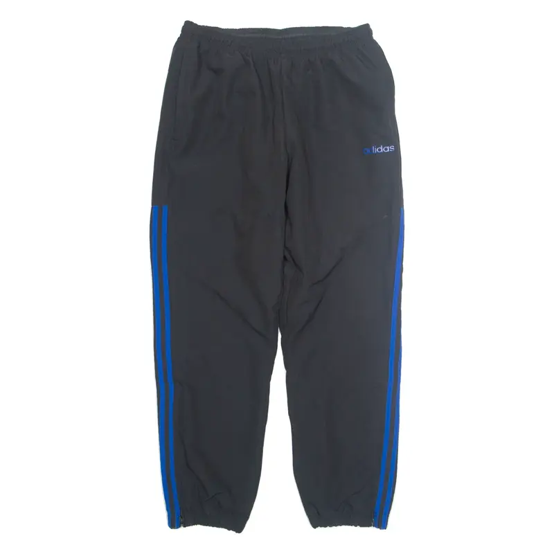 ADIDAS Mens Track Pants Black Tapered L W32 L30