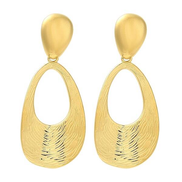 Ion Plating(IP) 304 Stainless Steel Teardrop Stud Earrings for Women