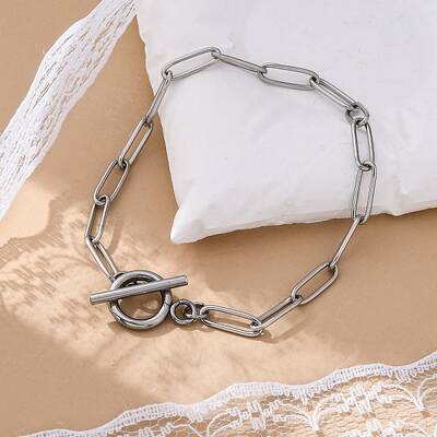 Tarnish Resistant 304 Stainless Steel Paperclip Chain Bracelets