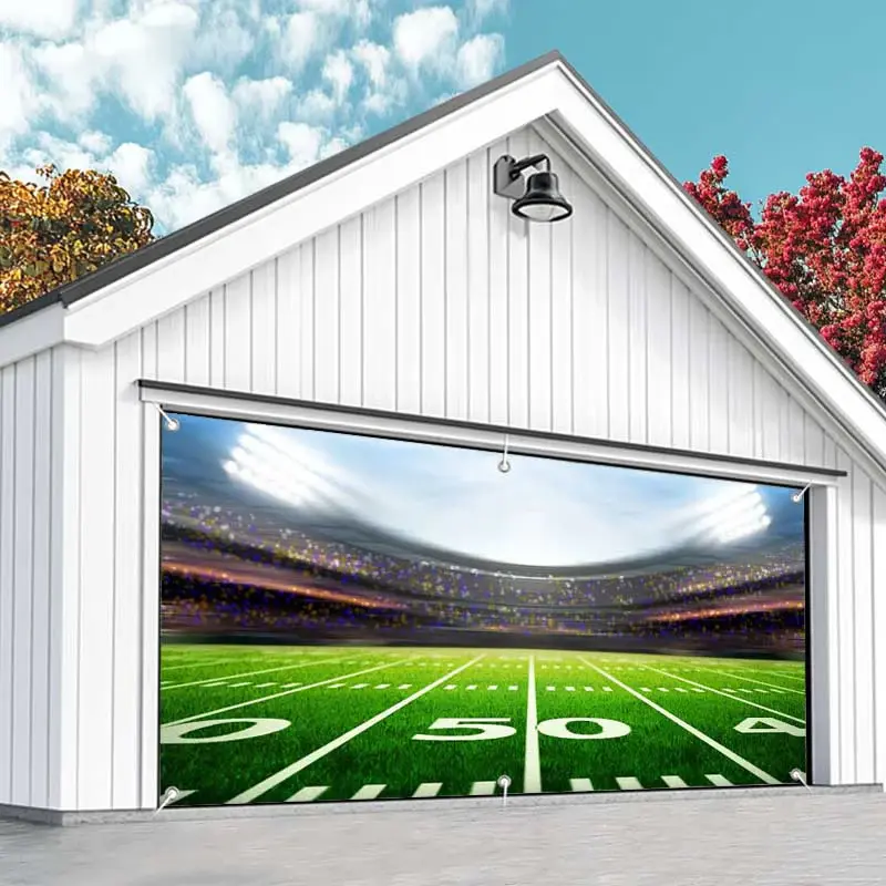 Aperturee Football Match Stadium Goal Garage Door Banner