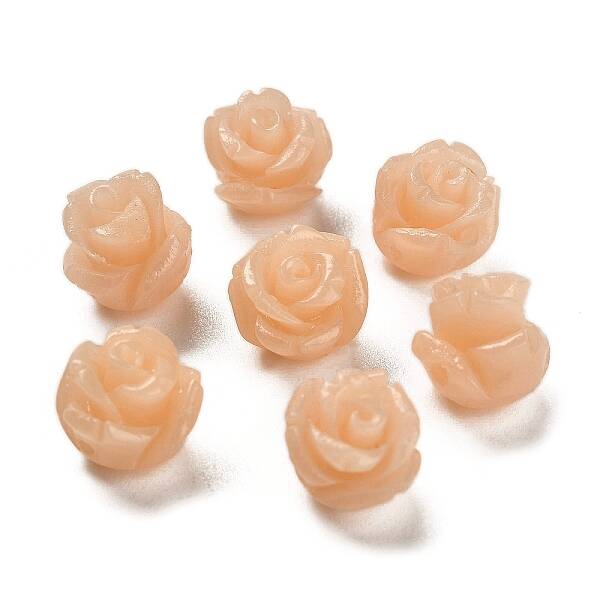 Synthetic Coral Carved Beads
