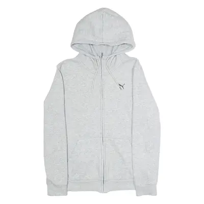 PUMA Mens Grey Hoodie Full Zip XS