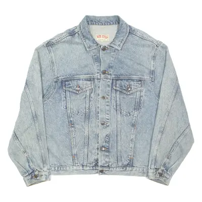 BUS STOP Mens Denim Jacket Blue 90s XL
