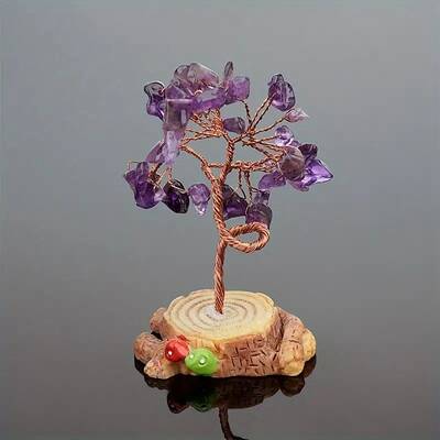Natural Amethyst Chips Tree Decorations